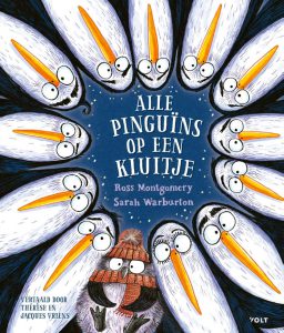 alle pinguins op een kluitje